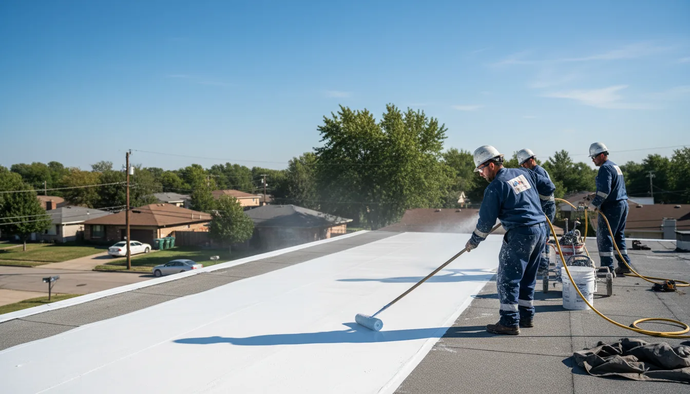 Commercial roof coating in Aurora, MO near me